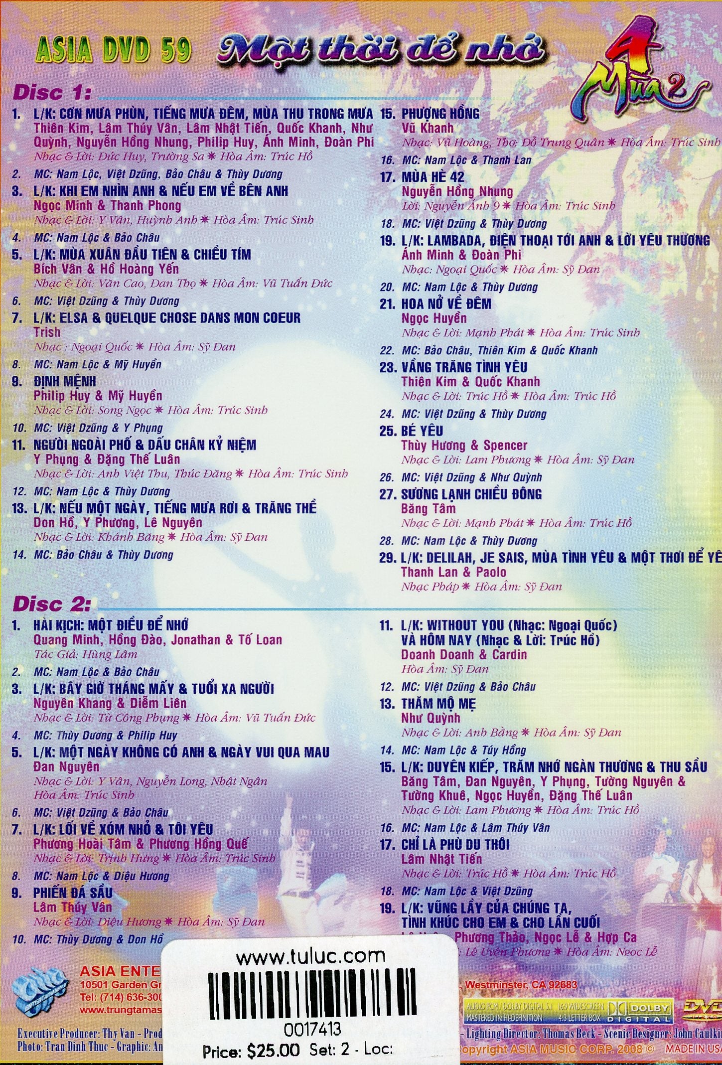 Asia 59 - Một thời để nhớ - 4 mùa 2