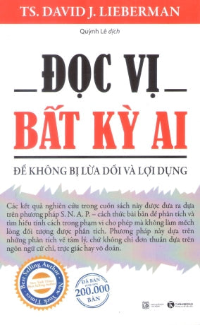 Đọc Vị Bất Kỳ Ai - You Can Read Anyone: Never Be Fooled, Lied To, Or Taken Advantage Of Again . Lao Động (Thaiha)