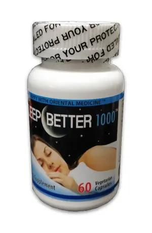 Sleep Better 1000 (1 Bottle 60 capsules/ 1 lọ 60 Viên) Happy With Oriental Medicine (Made In USA)