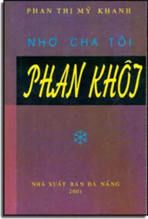 Nhớ Cha Tôi Phan Khôi . Đà nẵng/ Nhà Sách 30 Hàn Thuyên