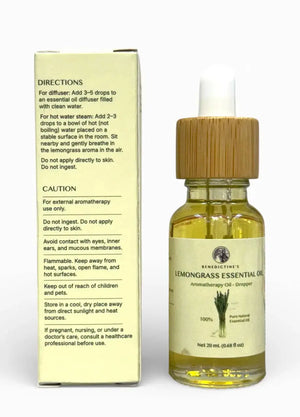 Lemongrass Essential Oil – Aromatherapy Oil (Dropper) 20 mL Tu Luc International Inc