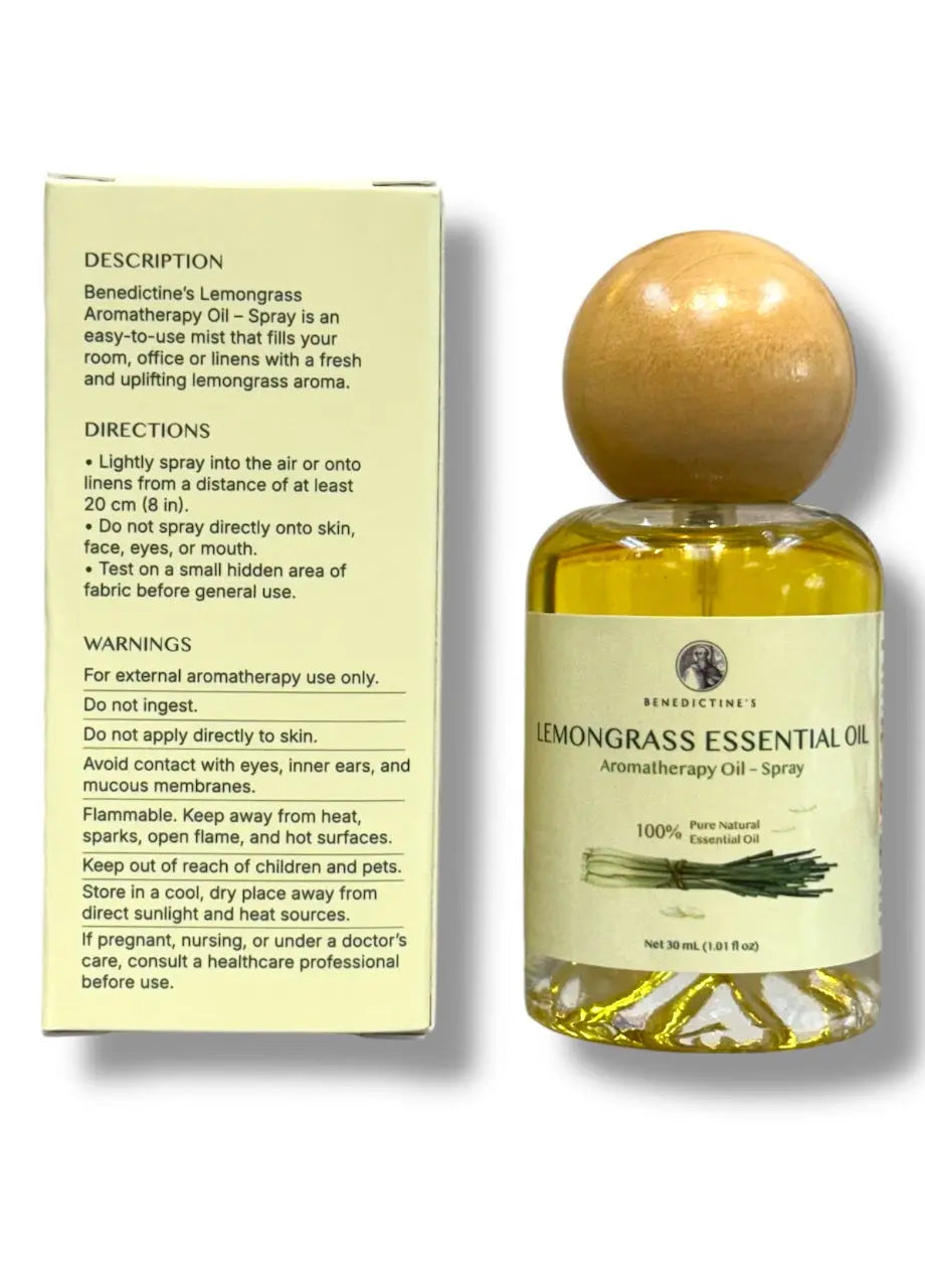 Lemongrass Essential Oil – Aromatherapy Oil (Spray) 30 mL