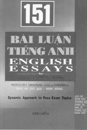 151 Bài Luận Tiếng Anh . VAN HIEN