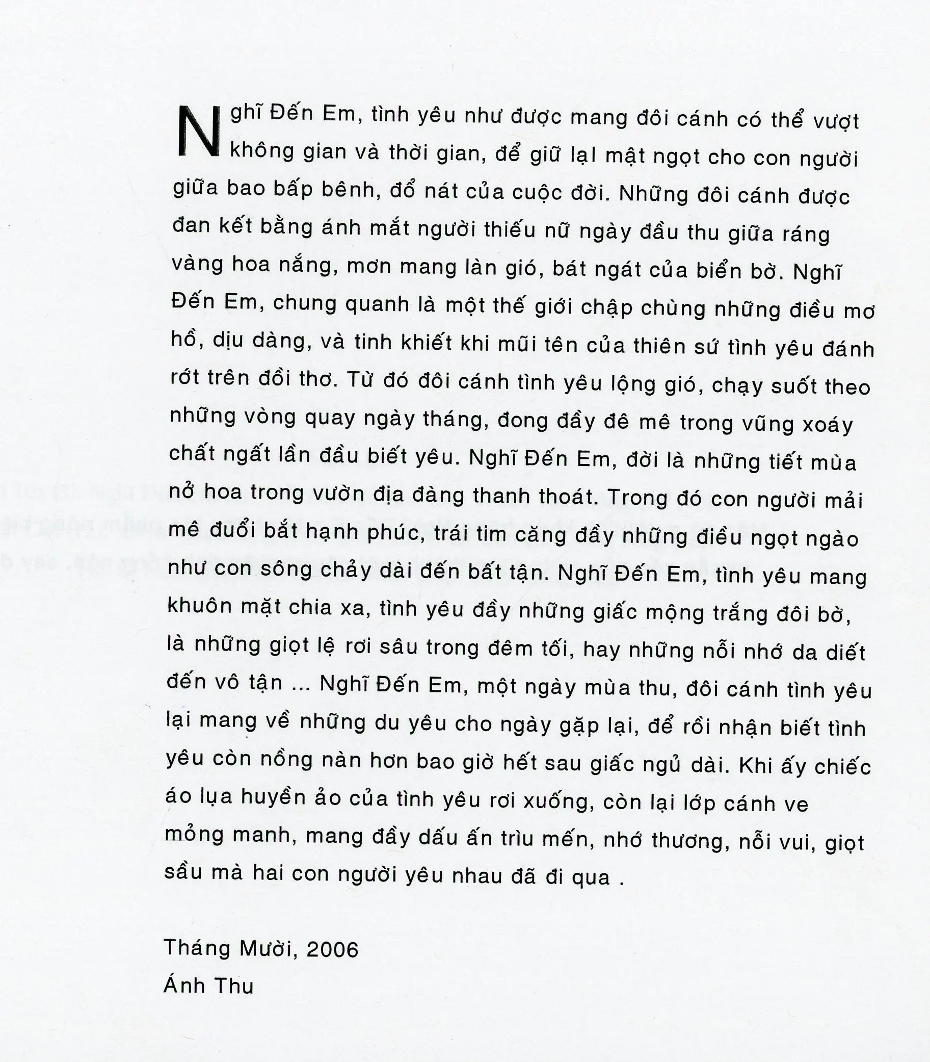 Nghĩ đến em - Tình khúc Hồ Đăng Long Tủ sách Hồ Đăng