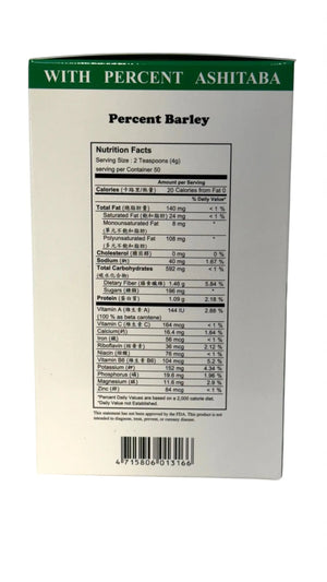 Ashitaba Percent Barley Green Percent Ashitaba