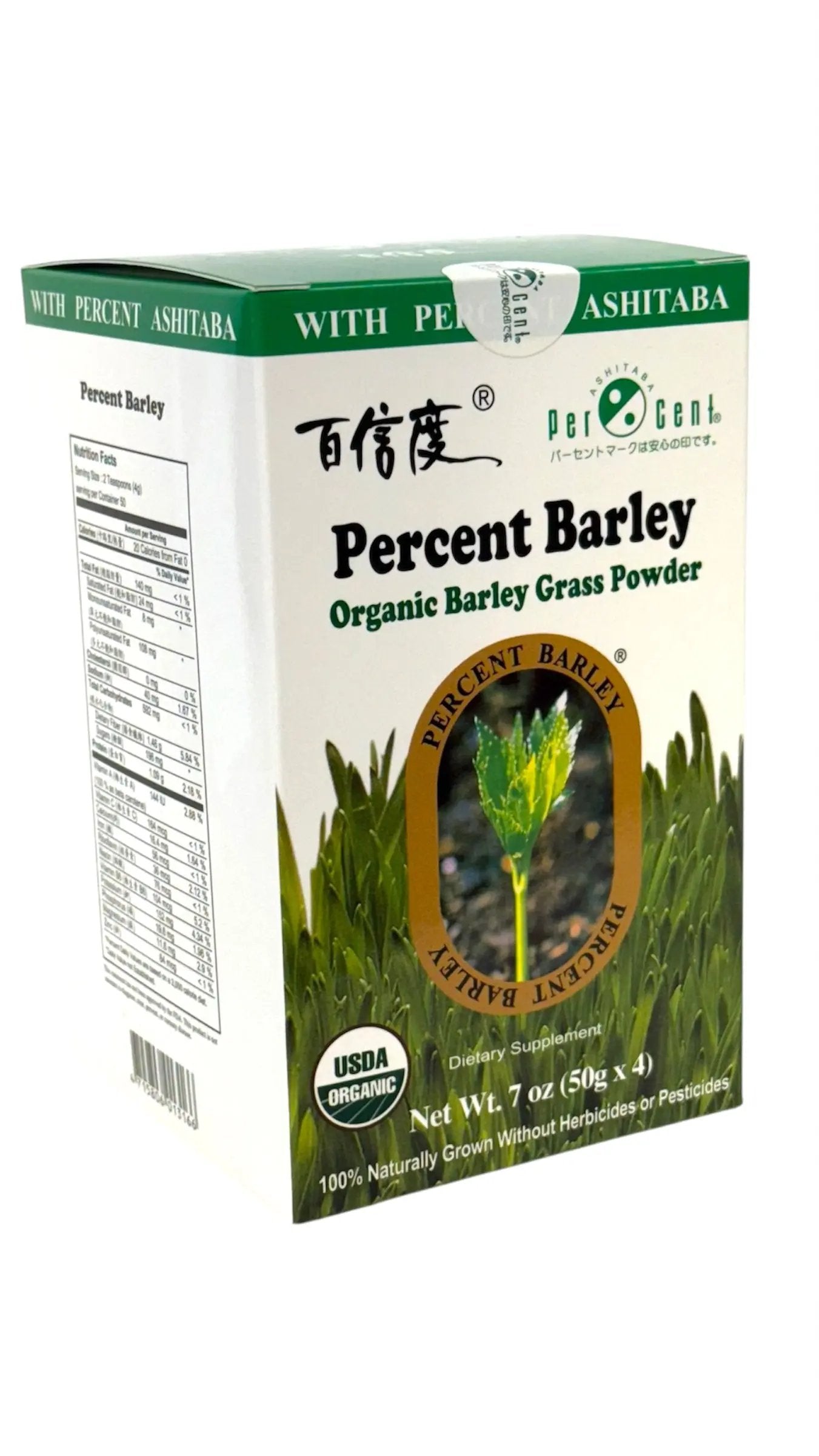 Ashitaba Percent Barley Green Percent Ashitaba