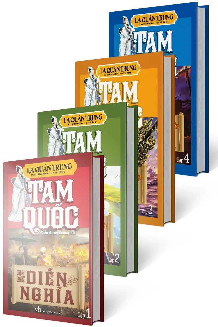 Tam Quốc Diễn Nghĩa (Bộ 4 Cuốn, Bìa Cứng) Tam Quốc Chí Diễn Nghĩa