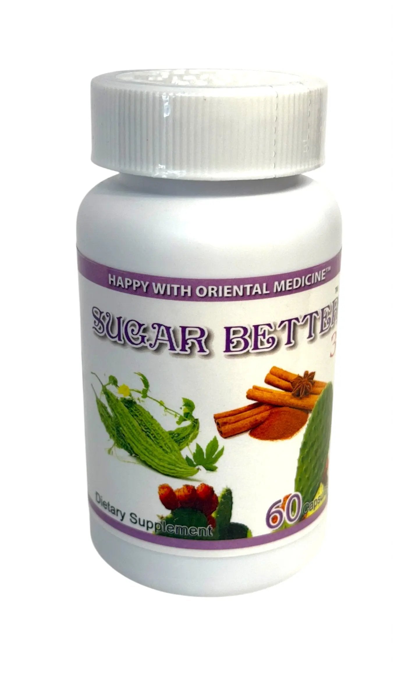 Sugar Better (60 capsules) Happy With Oriental Medicine (Made In USA)