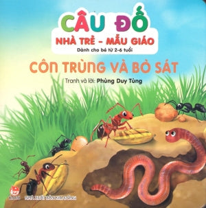 Câu Đố Nhà Trẻ - Mẫu Giáo (Dành Cho Bé Từ 2-6 Tuổi) - Côn Trùng Và Bò Sát (Board Book, Giấy Cứng, Bìa Cứng). Kim Đồng