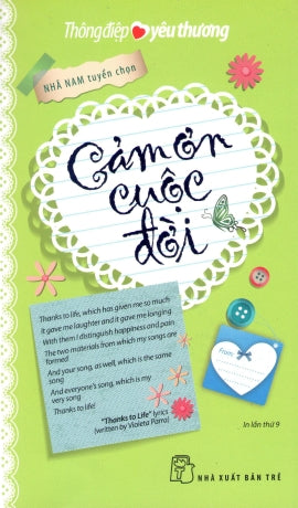 Thông Điệp Yêu Thương - Cảm Ơn Cuộc Đời (Song Ngữ Anh Việt) . Trẻ