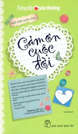 Thông Điệp Yêu Thương - Cảm Ơn Cuộc Đời (Song Ngữ Anh Việt) . Trẻ