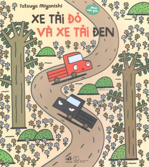 Ehon Mẫu Giáo - Xe Tải Đỏ Và Xe Tải Đen Thế Giới (Nhã Nam)