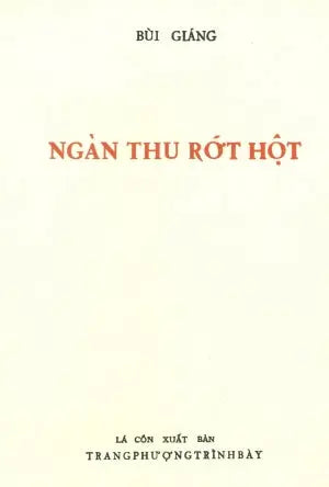 Ngàn Thu Rớt Hột (Sách Trước 1975) . Huệ Quang (Ảnh Ấn)