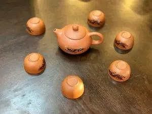 Bộ Ấm Trà Gốm Sứ Phong Cách Nhật Bản - Gồm 1 Ấm + 6 ly Trà VN