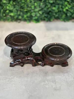 Đế Trưng Ấm Trà - Đế Đôi Bằng Gỗ (2 Cái) VN