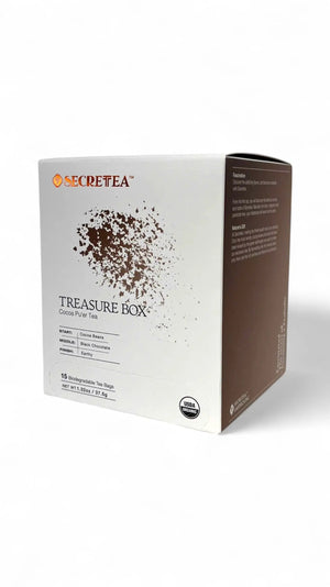 Treasure Box (Cocoa Pu'er Tea) (Organic Cacao Husk, Organic Cacao Nibs, Organic Black Tea) - ( 15 tea bags) Taiwan