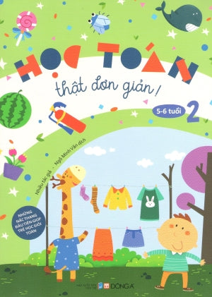 Học Toán Thật Đơn Giản: 5-6 Tuổi (Bộ 2 tập) (Hình Ảnh Màu) Dân Trí (DongA)