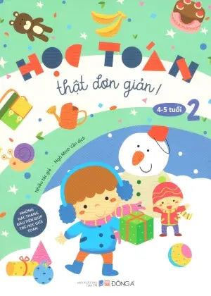 Học Toán Thật Đơn Giản: 4-5 Tuổi (Bộ 2 tập) (Hình Ảnh Màu) Dân Trí (DongA)