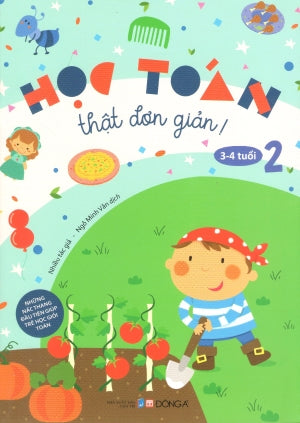 Học Toán Thật Đơn Giản: 3-4 Tuổi (Bộ 2 tập) (Hình Ảnh Màu) Dân Trí (DongA)