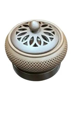 TB. Lò Xông Điện (Hình Tròn, Màu Nâu) - Xông Trầm Hương VN