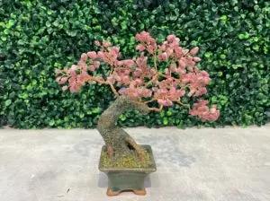 #08. Cây Bonsai Bằng Đá - GemTree (Size Nhỏ, Đá Màu Hồng)