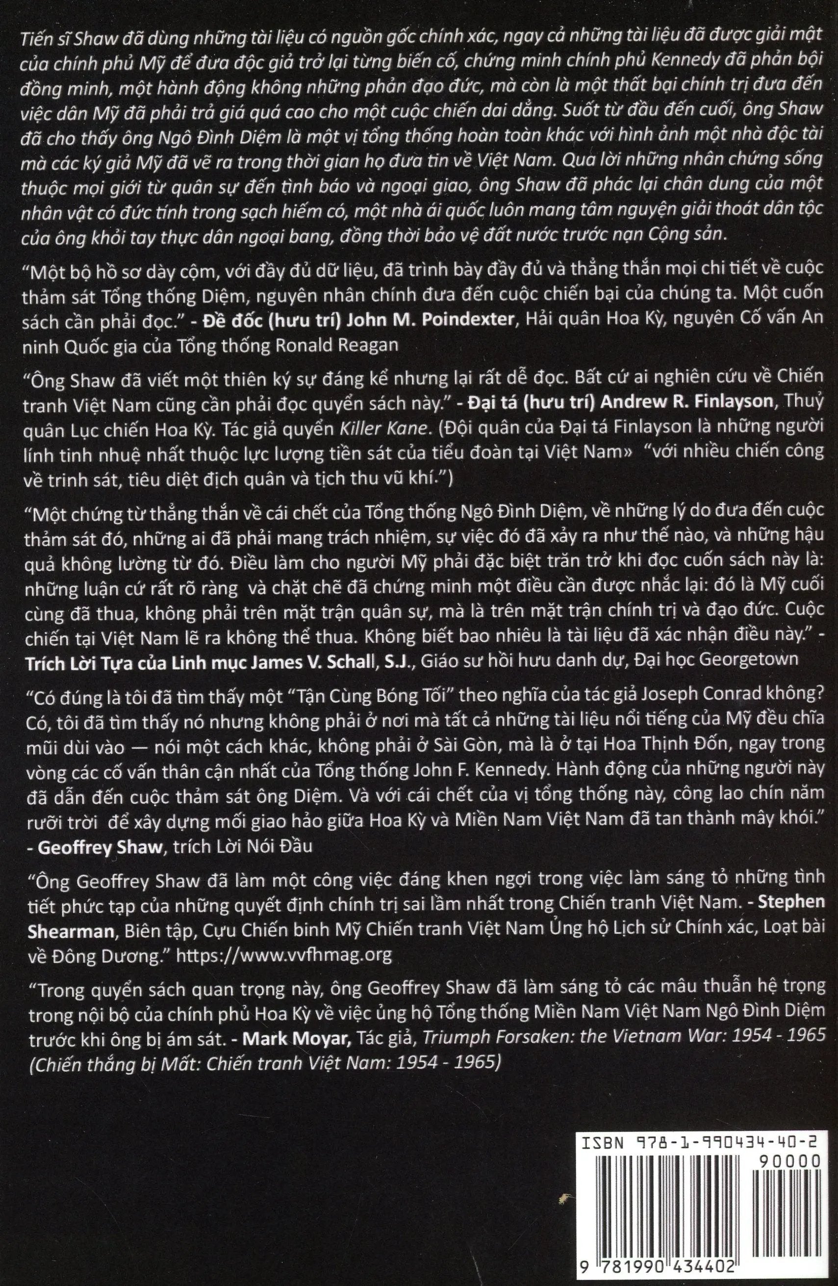 Thiên Mệnh Không Còn - Hoa Kỳ Phản Bội Tổng Thống Việt Nam Ngô Đình Diệm (The Lost Mandate Of Heaven - The American Betrayal Of Ngo Dinh Diem President Of Vietnam) Nhân Ảnh