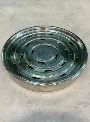 Khay Trà Inox (Hình Tròn) - 2 Lớp - 24cm VN