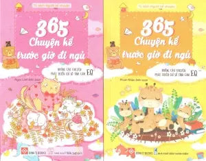 365 Chuyện Kể Trước Giờ Đi Ngủ - Những Câu Chuyện Phát Triển Chỉ Số Tình Cảm EQ (Bộ 2 Tập) (Dành cho độ tuổi: 2-12) Thế Giới (Đinh Tị)