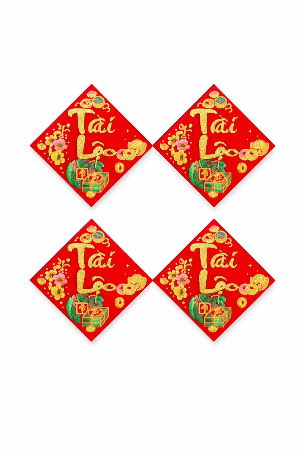 Liễn dán trái cây (3"x3") Tu Luc International Inc