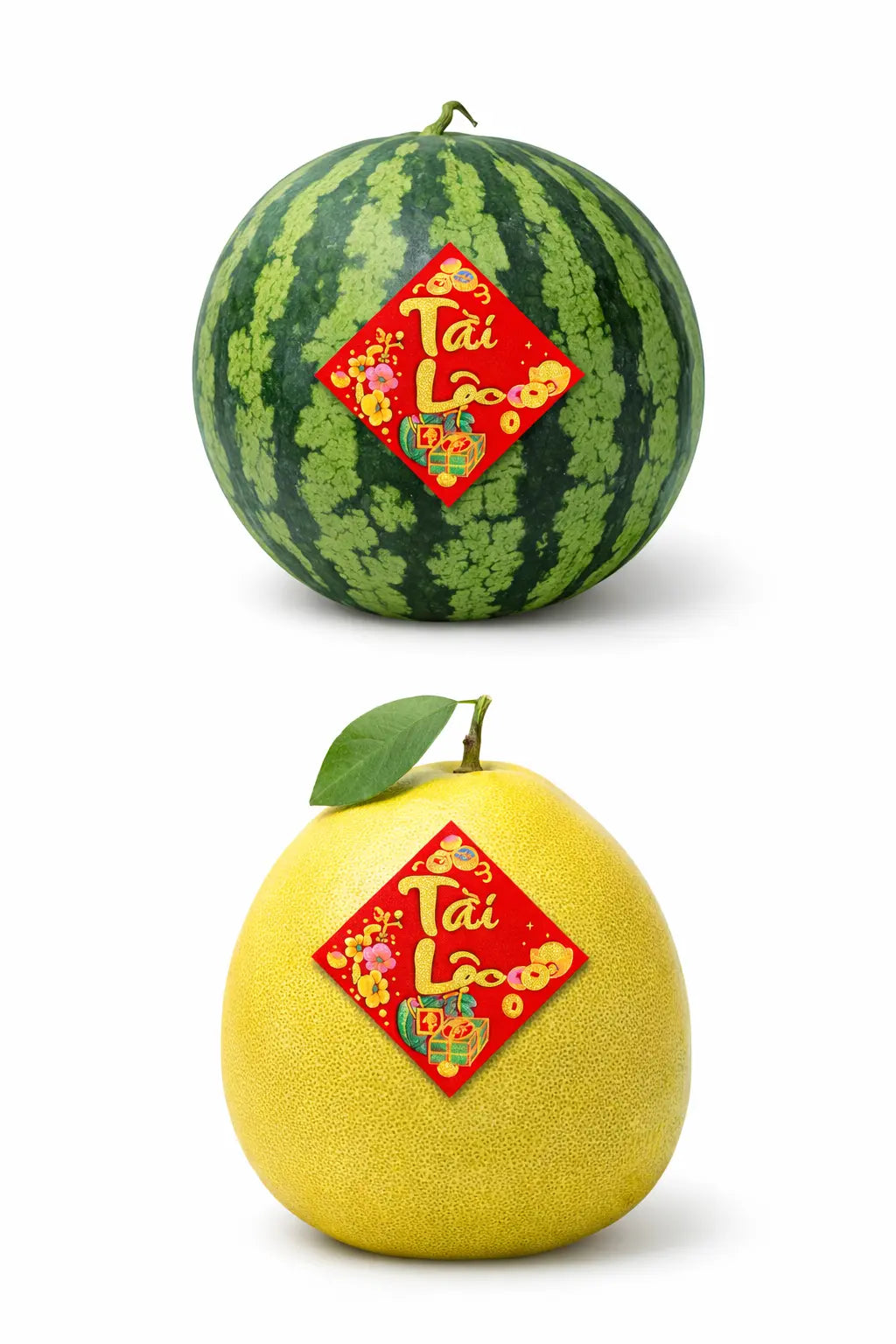 Liễn dán trái cây (3"x3") Tu Luc International Inc
