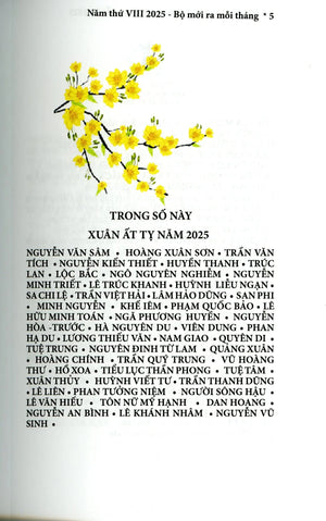 Tạp Chí Văn Học Nghệ Thuật - Văn Học Mới # 37 Xuân Ất Tỵ tháng 2 /2025 Tạp Chí - Văn Học Mới