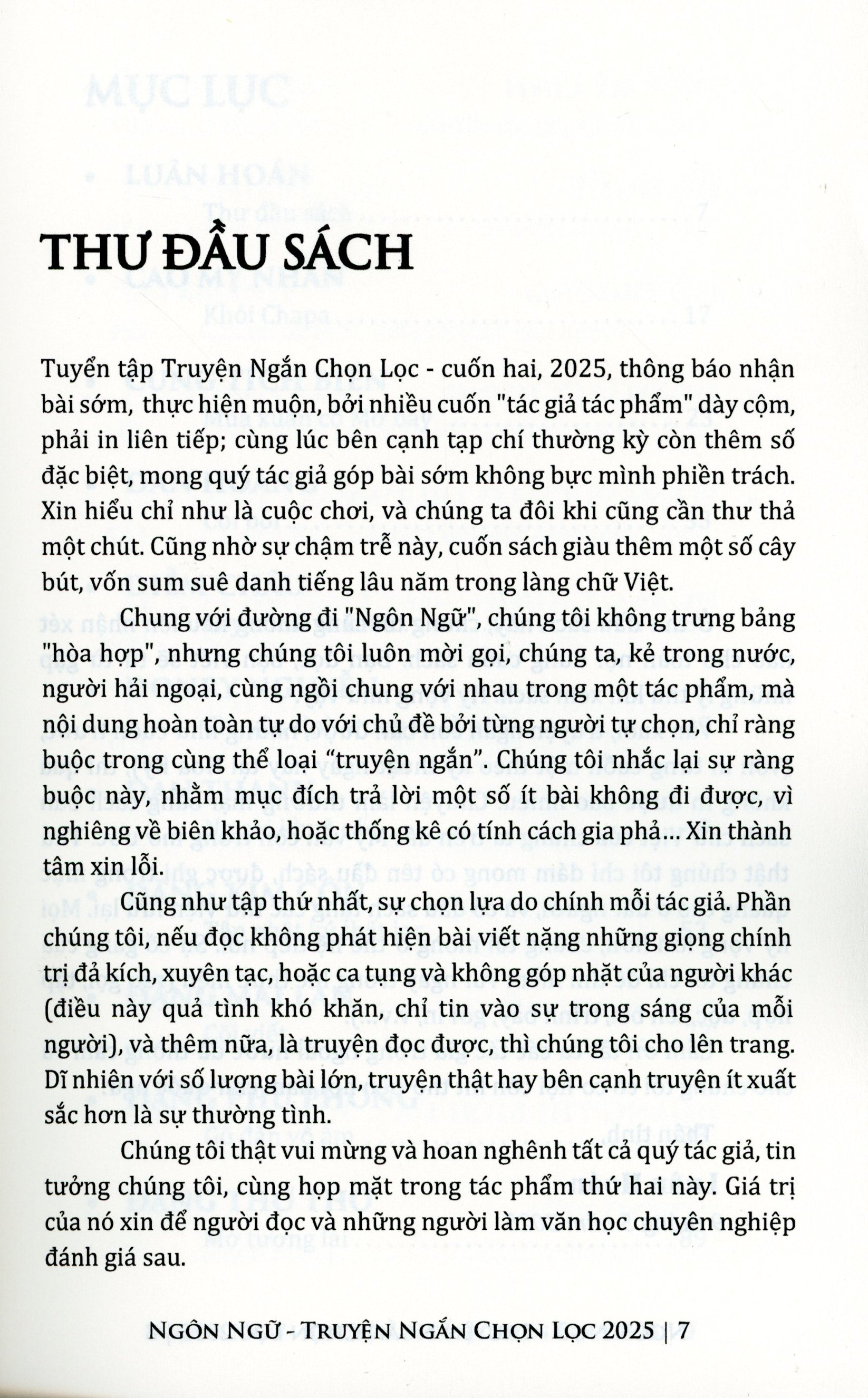 Truyện Ngắn Chọn Lọc 2025 (Ngôn Ngữ Tuyển Chọn)