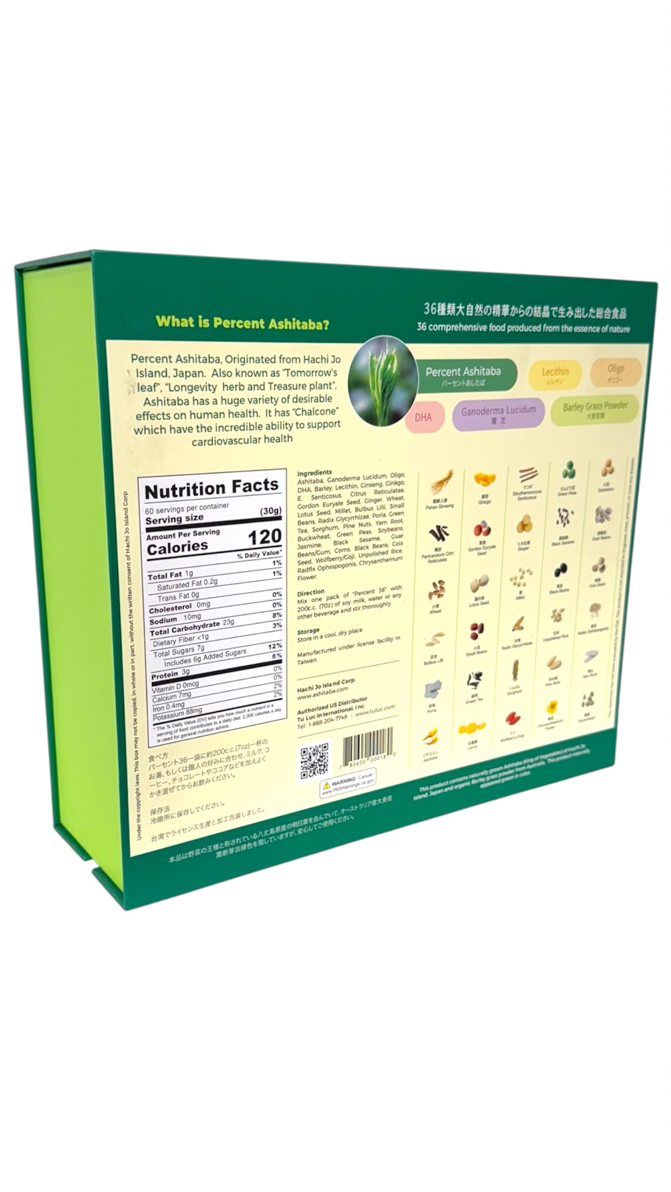 Ashitaba Percent 36 Energy Booster-60 Bag x 30g