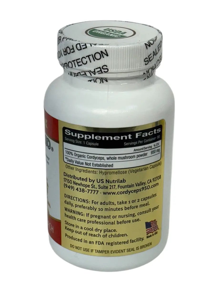 Combo Đông Trùng Hạ Thảo 950 - Combo Cordyceps 950 (Combo: 2 Bottle 90 Capsules + 20 Capsules + 1 Rhino Nano Oil / Combo Gồm: 2 Lọ 90 Viên + 1 Vỉ 20 viên= 200 viên, Và Tặng 1 Chai Dầu Tê Giác USA