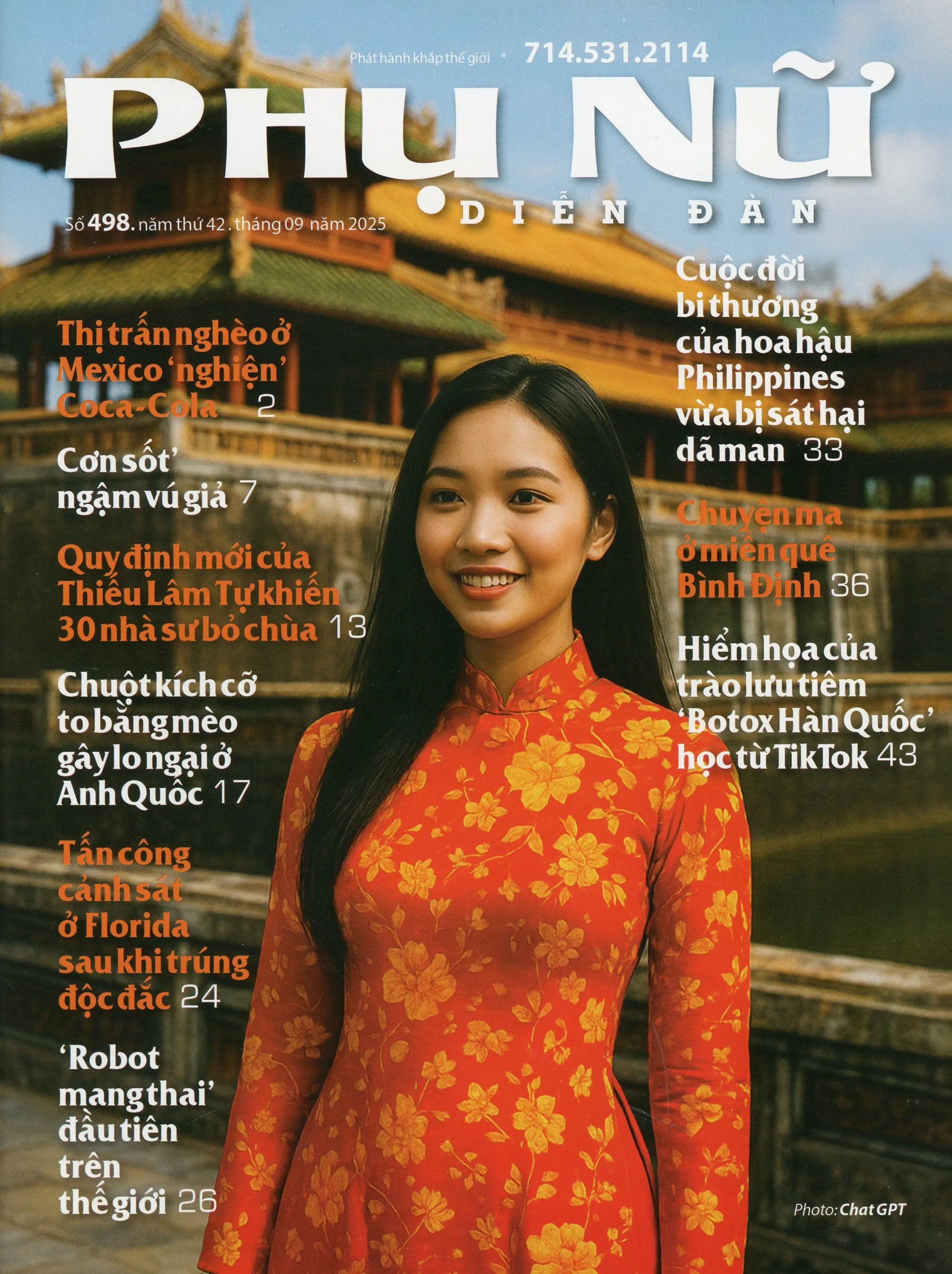 Phụ Nữ Diễn Đàn - Số 498 Tháng 9 / 2025 (Tạp Chí) Phụ Nữ Diễn Đàn