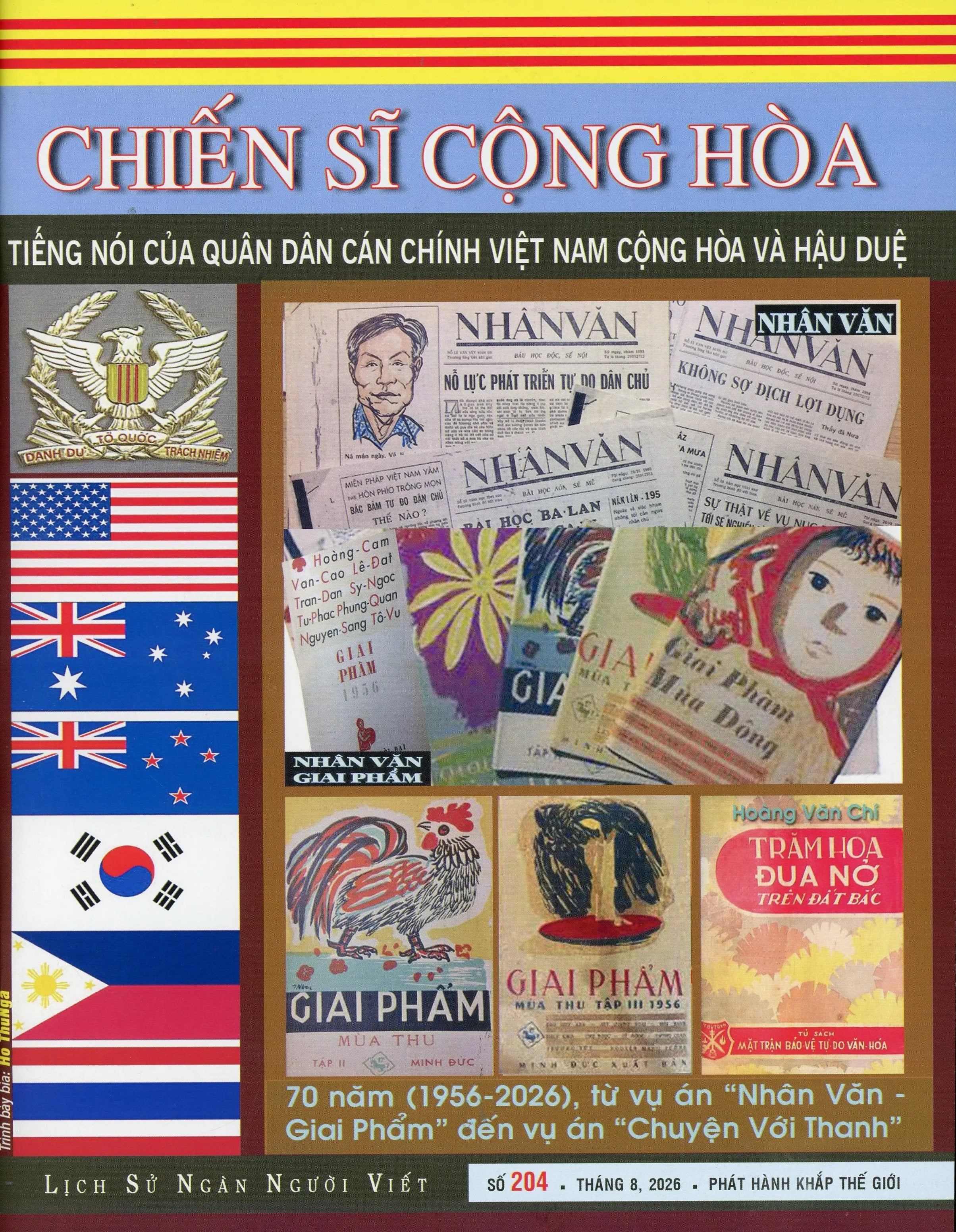 Tạp Chí Chiến Sĩ Cộng Hòa tháng 08 năm 2026 (số 204)