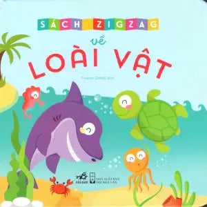 Sách Zigzag Về Loài Vật (Hình Màu, Bìa Cứng, Giấy Cứng) Board Book . Hội Nhà Văn (Nhã Nam)