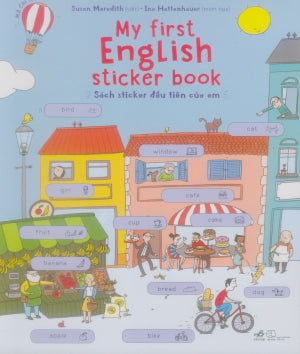 Sách Sticker Đầu Tiên Của Em (Hình Ảnh Màu) / My First English Sticker Book. Thế Giới (Nhã Nam)