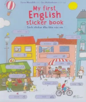 Sách Sticker Đầu Tiên Của Em (Hình Ảnh Màu) / My First English Sticker Book. Thế Giới (Nhã Nam)
