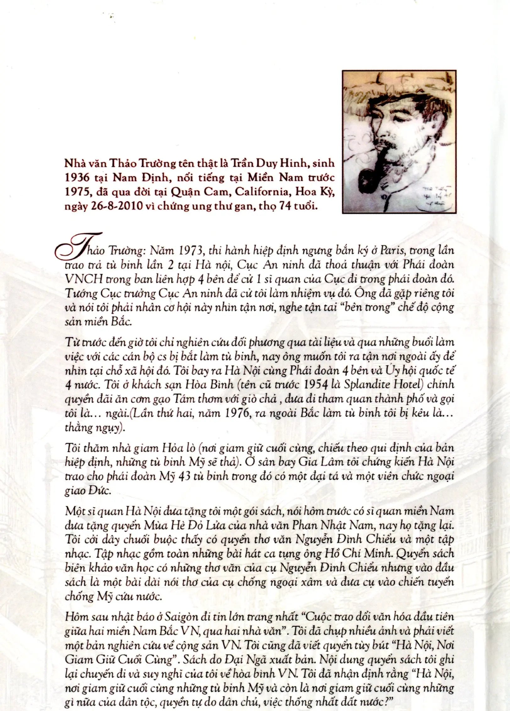 Hà Nội Nơi Giam Giữ Cuối Cùng (Bìa cứng) Nhân Ảnh