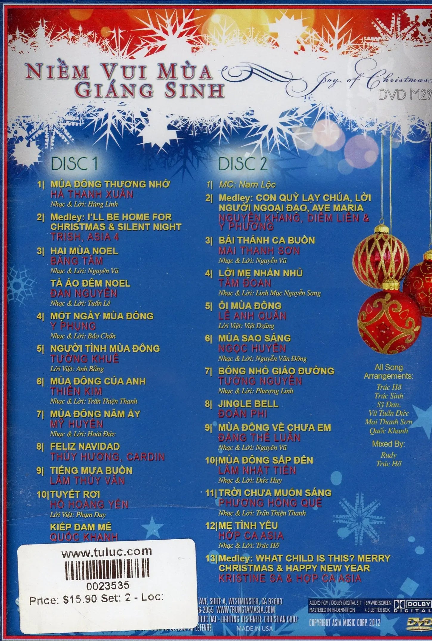 Asia - Niềm vui mùa GIáng Sinh - Joy of Christmas ASIA