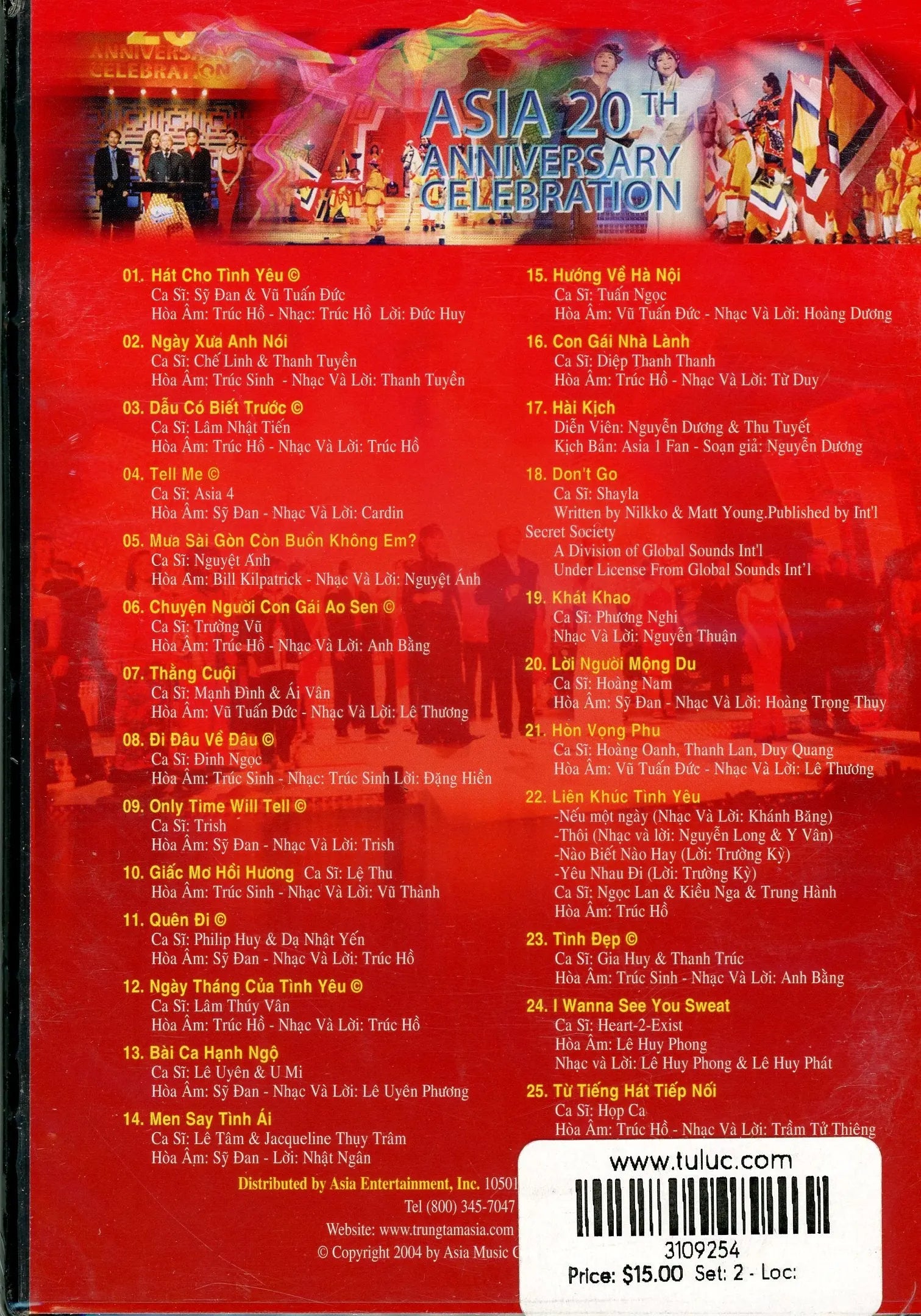 Asia 34 - Mừng Asia 20 năm - Asia 20th Anniversary Celebration ASIA