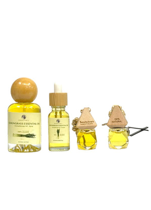 Lemongrass Essential Oil – Aromatherapy Gift Set (4 pcs) Tu Luc International Inc