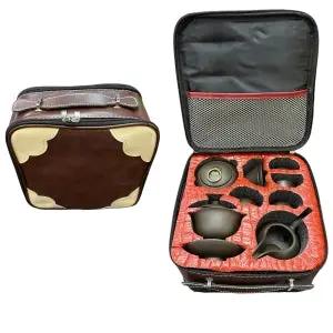 Bộ ấm Trà Tử Sa 10 món dành cho Du Lịch, Set 10 (Portable Travel Tea Set ) Taiwan