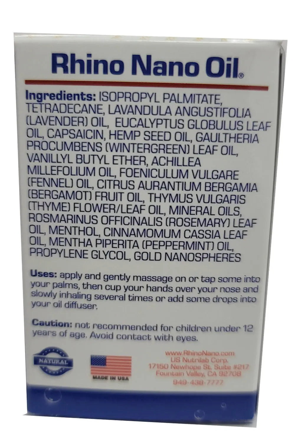 Rhino Nano Oil - Essential Oils with Gold Nanotechnology