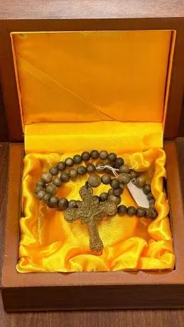 TB. Chuỗi Tràng Hạt Trầm Hương + Thánh Giá (50 Hạt + Thánh Giá) TB