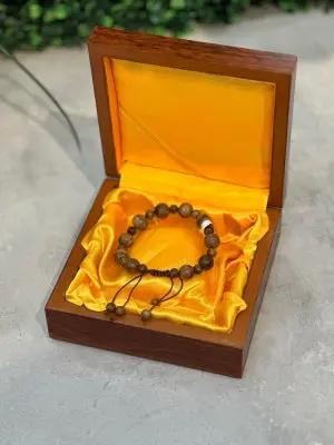 TB. Vòng Tay Trầm Hương 10 Hạt 10mm (hạt nhỏ 6mm) Trầm Thiên Nhiên Lào TB