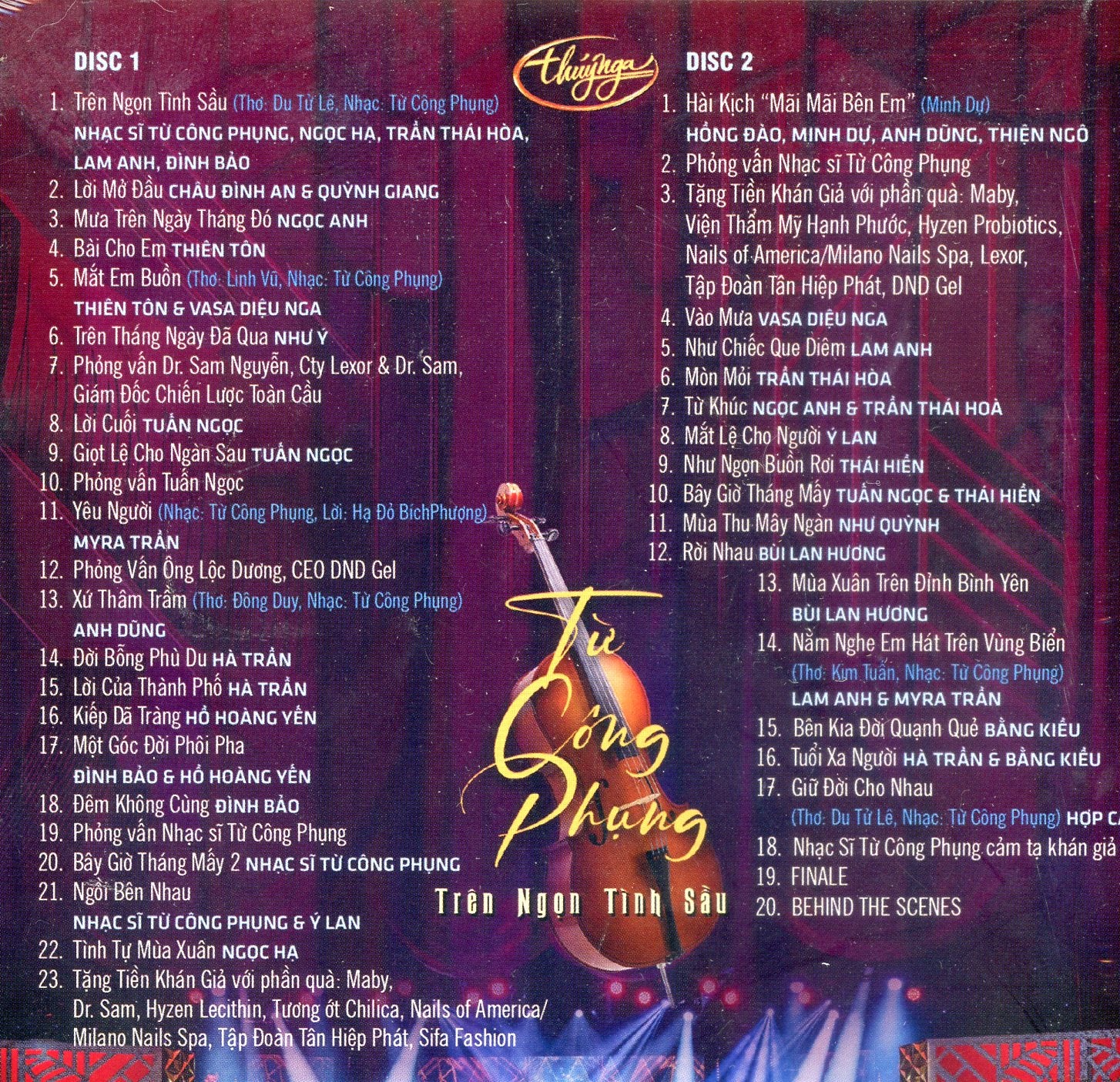 Paris by night 135 - Từ Công Phụng Trên Ngọn Tình Sầu ( Blu-ray Disc)