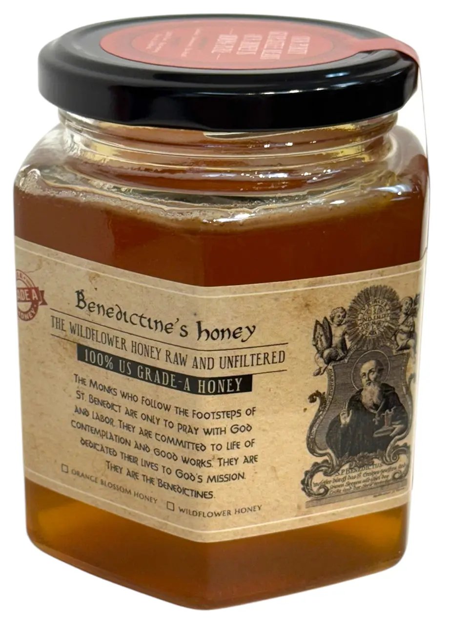 Mật Ong Thánh Biển Đức / Benedictine's - 18oz (Honey 100% Nature) Tu Luc Distributed