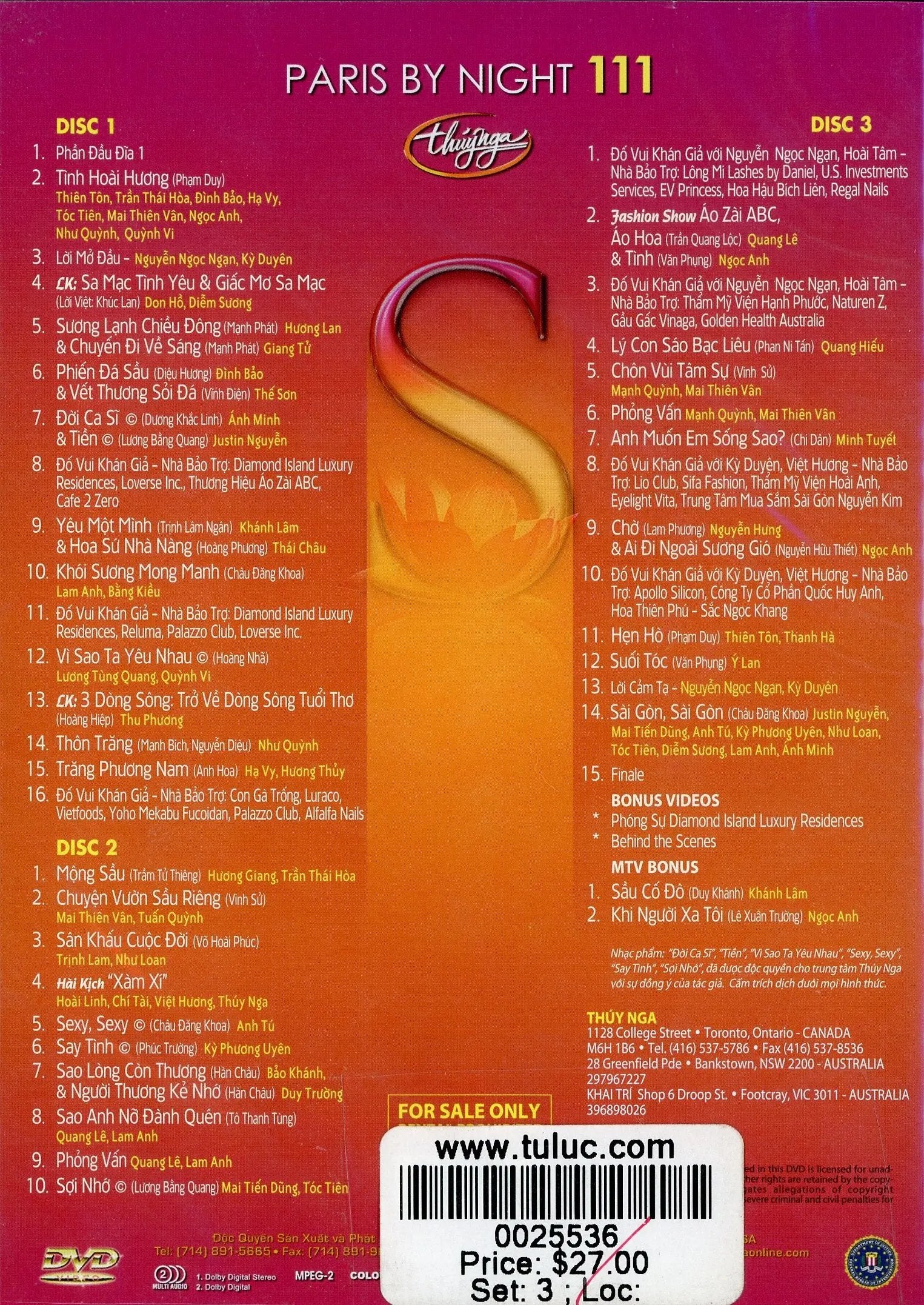 Thúy Nga Paris by Night 111 - S